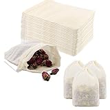 Bolsa de algodón de 60 piezas pequeña con cordón Bolsa de algodón de 8x10 cm pequeña con cordón, bolsa de tela pequeña bolsa de dibujo para boda/ fiesta/ festival/ almacenamiento/ decoración/DIY