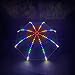 AOTUHA LED Light Emitting Clear Umbrella with Flashlight - Ideal for Parties, Birthdays, Christmas Gifts, and Wedding Events - Straight Handle Fashion Umbrella for Women(Multicolored light)