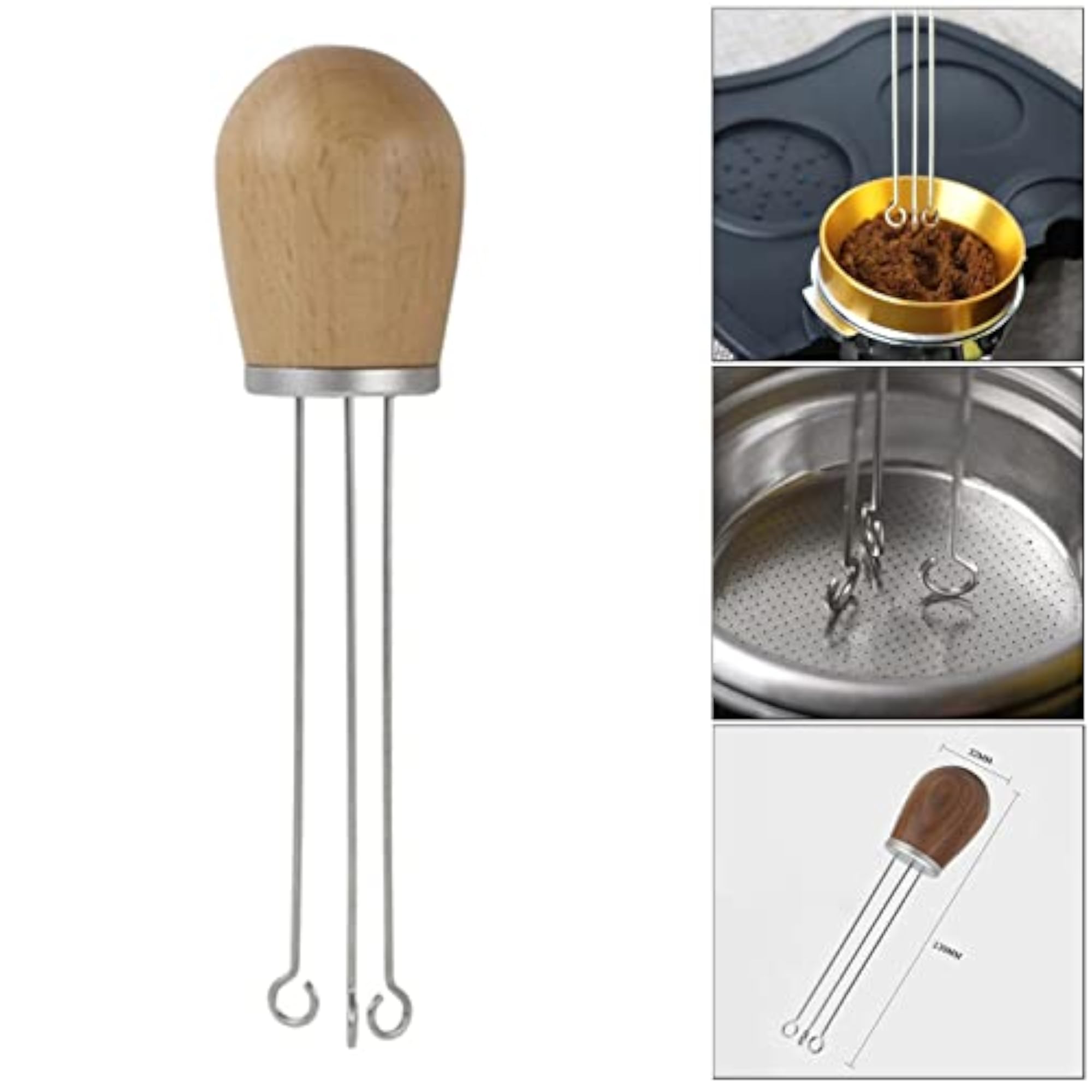 Stainless Steel Coffee Tamper Leveler Tool, Needle Type