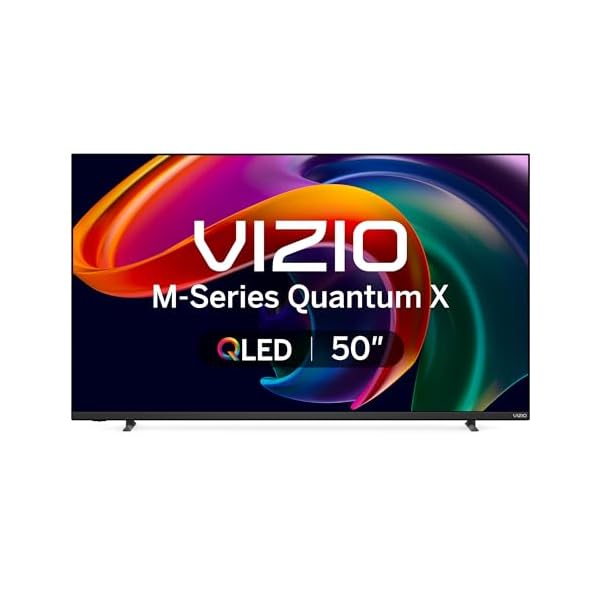 VIZIO 50-inch MQX-Series 4K 120Hz QLED HDR10+ Smart TV with Dolby Vision, Active Full Array, 240Hz @ 1080p PC Gaming, WiFi 6E, Apple AirPlay, Chromecast Built-in, M50QXM-K01, 2023 Model