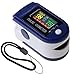 Produktbild 4 In 1 Pulsoximeter, Sauerstoffsättigungsmesser-Fingeroximeter, Pulsfrequenz- und SpO2-Wert-LED-Anzeige für Haushalt, Fitness und Extremsport (F)