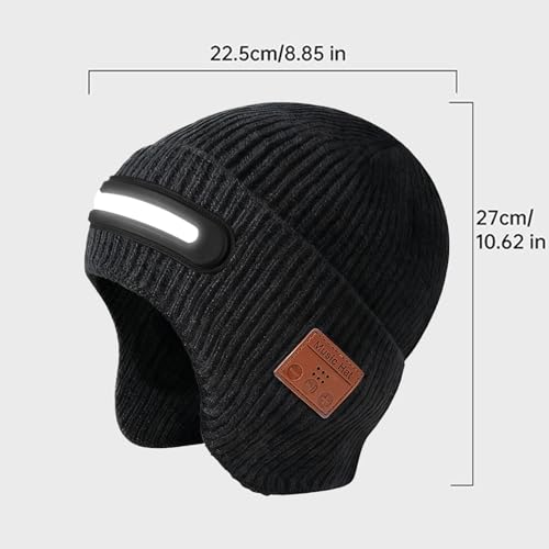 Bonnet sans fil LED rechargeable pour rando et cyclisme