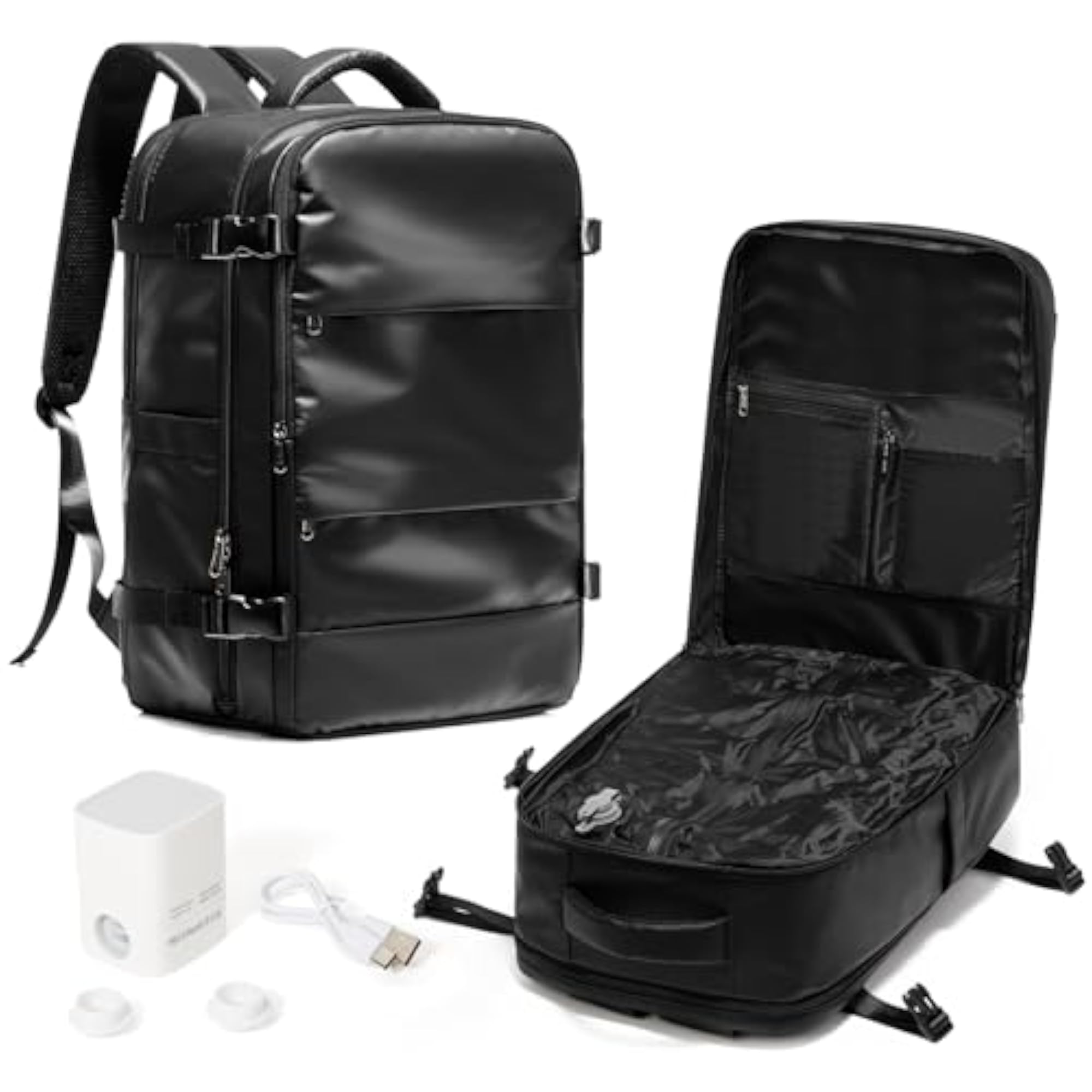 Travel Vacuum Backpack with Pump, Flight Approved