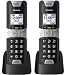 Panasonic KX-TGTA61B DECT 6.0 Additional Digital Cordless Rugged Handset with Link2Cell (2 Pack)