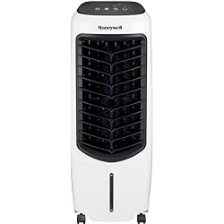 Ventilador Honeywell Agua Honeywell Enfriador de Aire Portátil para el Hogar, Capacidad de Agua 10L, Bajo Consumo, Humidificador Evaporativo 3 en 1 con 3 Velocidades de Ventilador, Potente Flujo de Aire, TC10PCE
