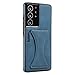 Produktbild Handyhülle für Samsung Galaxy S21 Ultra Hülle Premium Lederhülle PU Schutz 360 Grad Stoßfest Schutzhülle für Galaxy S21 Ultra Tasche Standfunktion Case mit Samsung S21 Ultra Cover (Blau,S21 Ultra)