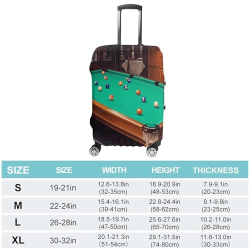 Travel Luggage Cover Elastic Suitcase Protector Anti-Scratch Washable Billiard Luggage Sleeve Tsa Approved Carry on Covers Baggage Cover Fits 18-32 Inch Luggages2