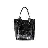 Hochwertiges Material: Die Außenseite der Damen Taschen besteht aus hochwertigem PU-Leder. Die Nähten sind sehr reibungslos und gleichmäßig geläuft, und fühlen sich gemütlich an.