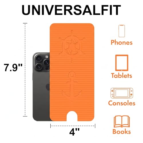 Adjustable Foldable Silicone Phone Stand, Yellow, with Charging Port, Non-Slip Desk Holder for iPhone, Samsung, Tablets — view 2