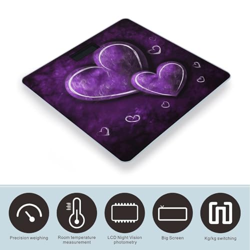 Báscula Digital para Baño FekiLoot con Pantalla Grande miniatura 3