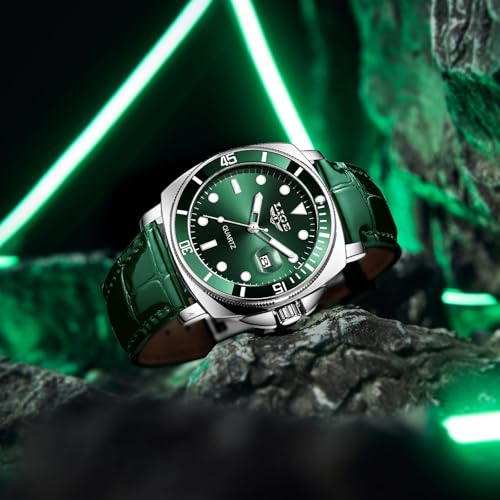 Image of LIGE Mens Roulette Wheel Watches Casino Themed Quartz Analog Watch 3ATM Waterproof Glowing Man Wrist Watches