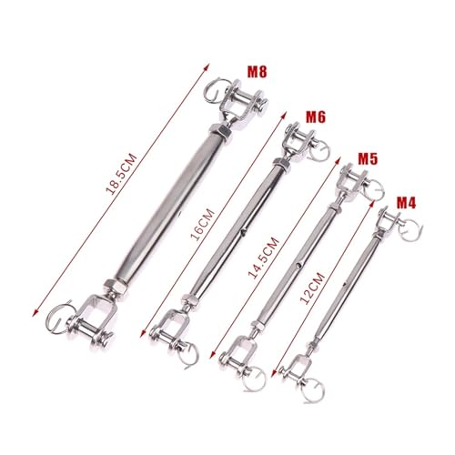 Tensor con cuerpo cerrado y quijada giratoria de acero inoxidable 304 y 316, modelo M5, alta resistencia miniatura 6