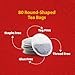 Vital Tea Round Tea Bags, 80 Round Tea Bags, Organic Black Tea, Premium Hand-Picked Kenyan Loose-Leaf Tea, Naturally Anti Oxidized Black Tea Bags, (3gm / Tea Bag)