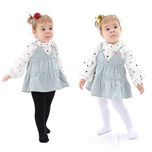 Image of Epeius Baby Girls Tights 3 Pairs Pack Seamless Non Slip /Skid Grip Cotton Leggings