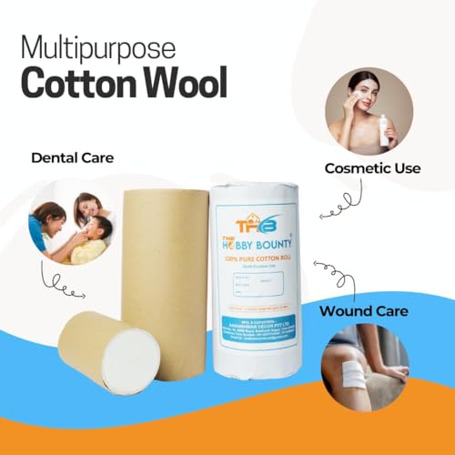 Image of THB Pure Cotton Roll For Makeup Remover Cotton Pads For Face (10 kg)