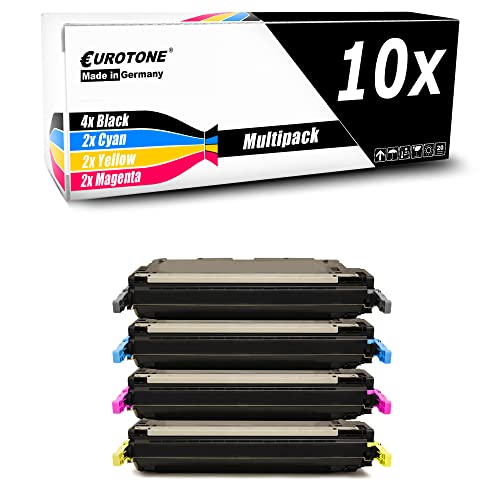 Toner HP Color Laserjet 5500 résout fin d'encre lot 10 cartouches Eurotone rechange C9730A