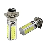 AUTOVIC 2pcs COB LED Headlight Bulb 6000K For Honda ATC110 ATC125M ATC185 ATC200 ATC200E ATC200M TRX125 TRX200SX TRX250 Replace 34901-323-750 34901-HC3-003