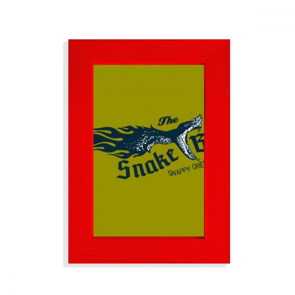 Cadre photo motif serpent rouge l'illustration d'animaux idéale pour offrir