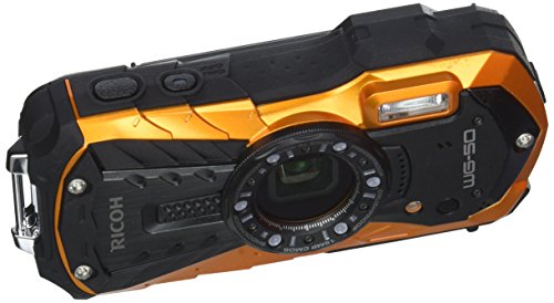 Ricoh WG-50 Kit Appareil Photo Numérique Compact + Étui + Dragonne - Orange