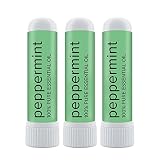 MOXĒ Peppermint Essential Oil Nasal Inhaler, Therapeutic No-Mess Aromatherapy, Cooling, Refreshing,
