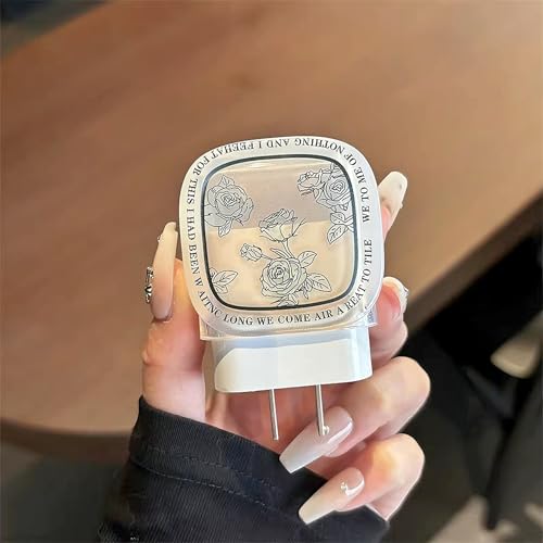 Protector de cargador de iPhone de silicona suave mariposa 4