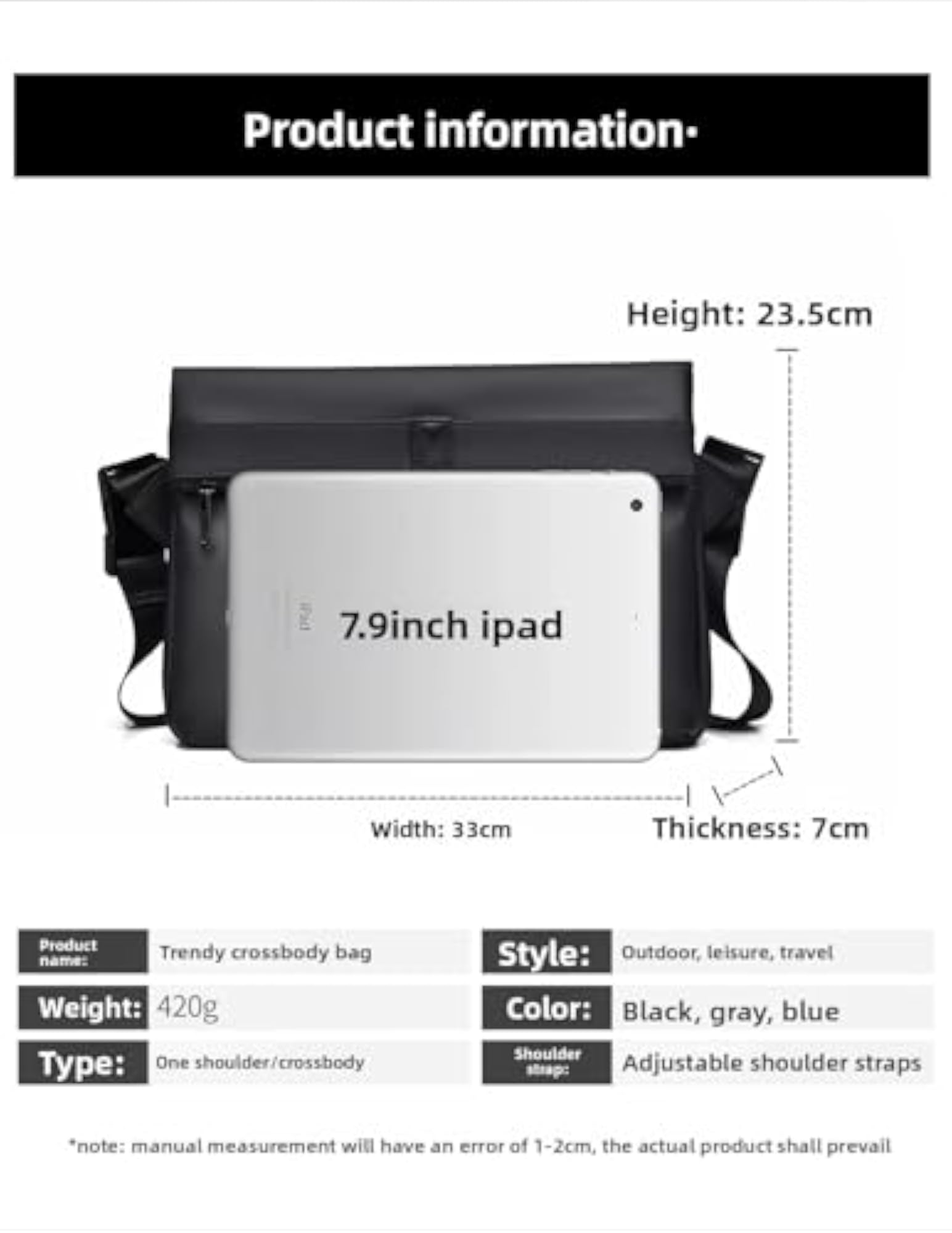 UrbanShield Messenger Pro Sling Bag, Waterproof Anti-Theft