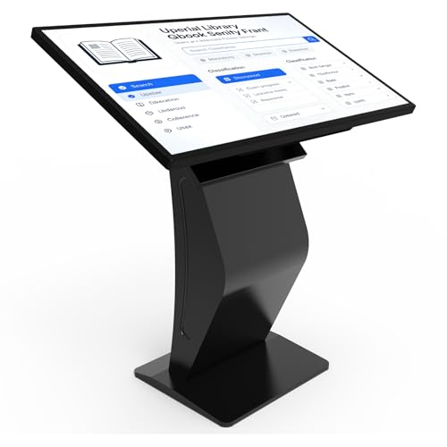 Image of 32 inch Touch Screen Kiosk, Windows11 System(8+128g), K-Style Stand Inquiry Machine, Human-Machine Interaction Smoothly for Mall Navigation /Self-Ordering /Advertising /Retail Store
