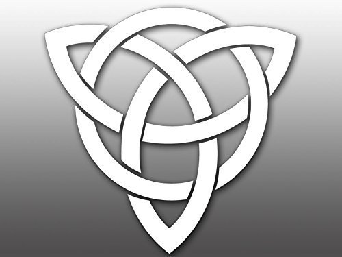 White Vinyl Celtic Knot Sticker (Ireland Irish Celt Decal)