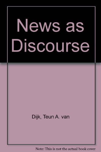 News as Discourse 0805800654 Book Cover