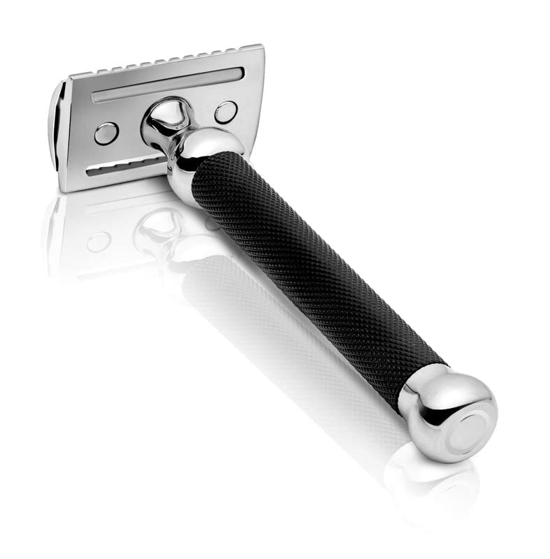 Pink Woolf Double Edge Manual Safety Razor for Men CC87 (Close Comb) | Fits all Double Edge Safety Blades Eliminates Nicks & Cuts | Anti Slip Grip for Wet Shaving Pack Of 1 (Black) (B07JL17NG3) Amazon Price History, Amazon Price Tracker