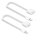 Cable Extender 1ft Short 2 Pack Female Extension Cord Data Audio Charge Dock Connector Compatible for Phone X/XS/XR/XS Max /8/8 Plus /7/7 Plus /6