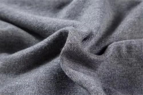 Mens Knitted High Collar Sweater Slim Fit Long Sleeve Pullover Solid Color Sweaters3