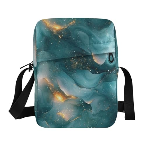 crossbody messenger bag mens crossbody bag Womens Crossbody Purses Adjustable Strap for business business- Rose Gold Teal Green Blue