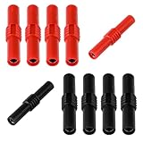 10 Pcs 4mm Female Banana Jack Brass Insulated Safety Shrouded Banana Plug Connectors Adapter