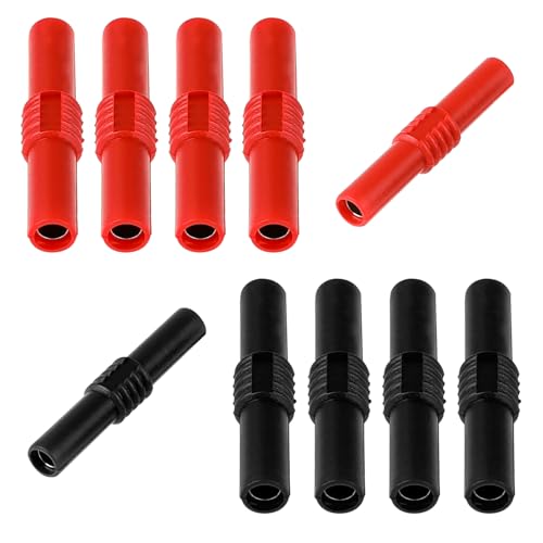 10 conectores banana jack hembra 4mm aislados miniatura 1