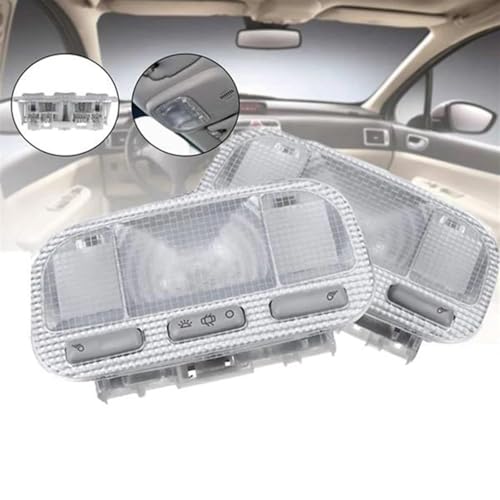 Lámpara de lectura de techo interior Peugeot 307 interruptor gris 4