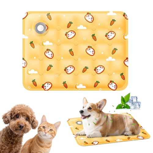 PETCUTE Cooling Pad for Dog,Instant Pet Cool Mat for Puppy,Comfortable Cool Pet Mat for Cat,Washable Dog Cooling Bed for Summer,Suitable for Outdoor Summer Crate Pad,S