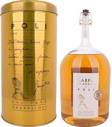Grappa Sarpa in Giftbox Latta - 3 L oro