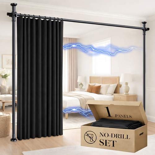 Room Divider Curtain Set-No Dr...