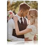 AbcCustomize Canvas Prints with Your Photos, Personalized Wall Art for Bedroom, Living Room, Farmhouse Decor for Family, Friend, Lover, Pet