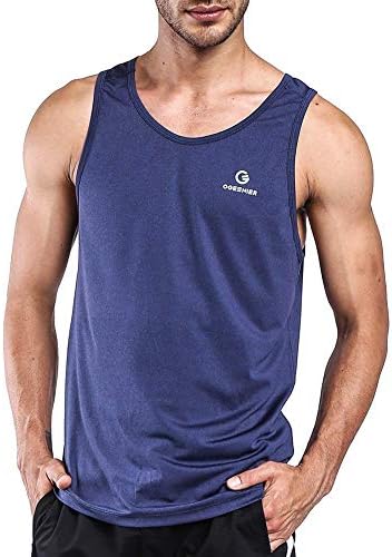 Men's Dry Fit Workout Tank Tops Muscle Gym Sleeveless T-Shirts Fitness Bodybuilding Running Tank Top Shirt