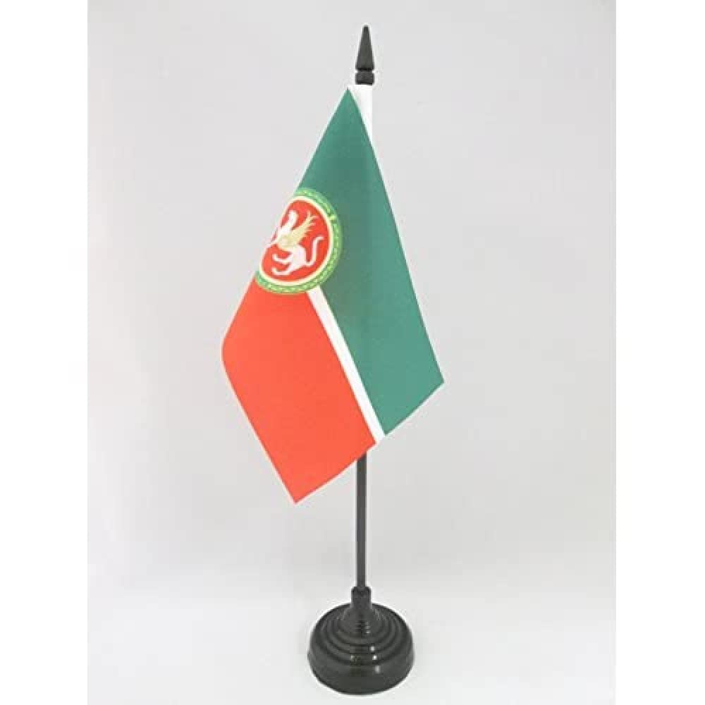 AZ FLAG, Republic of Tatarstan Table Flag 4'' x 6'', tatar Office Mini Banner 100% Polyester 15 x 10 cm
