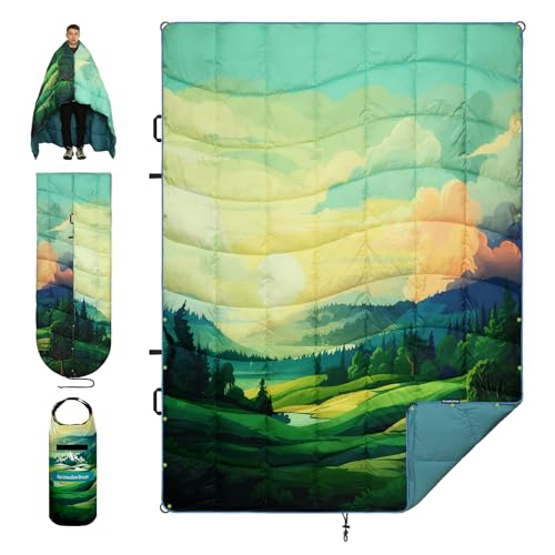 marshmallow dream Camping Blanket Puffy Camp Blanket Large Outdoor Blanket
