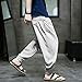 JEsilunmaMY Harem Pants for Men Lightweight Ice Silk Athletic Jogger Sweatpants Loose Casual Summer Lounge Pants with Pocket (Grey,4X-Large)