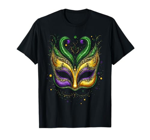Masque de Mardi Gras New Orleans Nola Louisiana Outfit Carnaval T-Shirt
