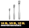 Set de Herramientas Mecánicas DEWALT de 192 Piezas, Juego de Vasos de 1/2, 1/4 y 3/8 Pulgada, SAE y Métrico, Caja de Herramientas de Concha Dura (DWMT75049) 6