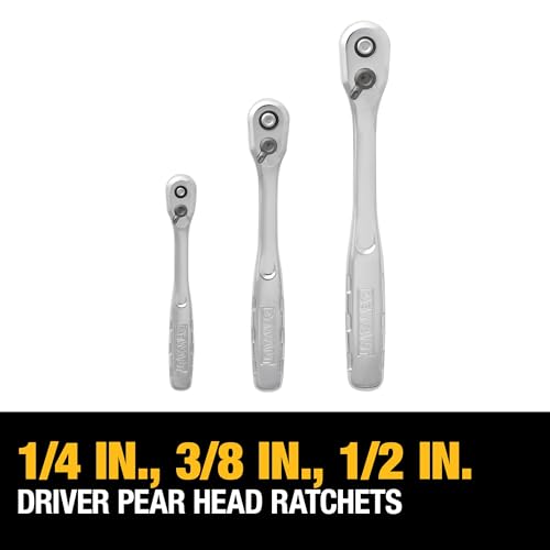 DEWALT Mechanics Tool Set, SAE and Metric, 1/2, 1/4, 3/8 Drive Sizes, 192-Piece (DWMT75049) by DEWALT - Image 3