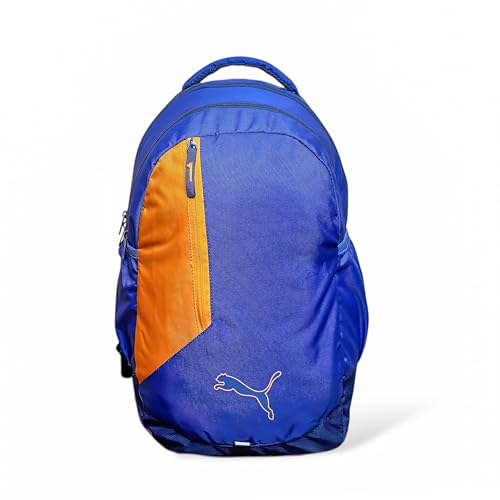Puma Unisex Extra Cushioned 4 Compartment Backpack and Duffle Bag (Backpack, SAFFRON BLUE 32 LITER, Large)