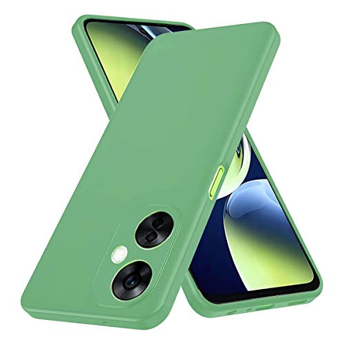 Image of LIRAMARK Liquid Silicone Soft Back Cover Case for OnePlus Nord CE 3 Lite 5G / 1+Nord CE 3 Lite 5G (Mint Green)