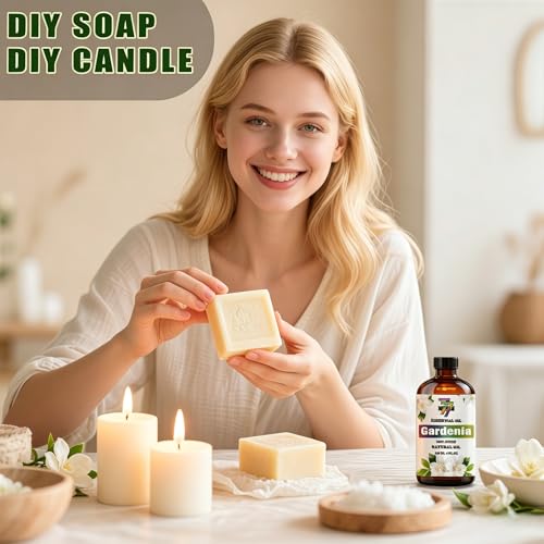 Image of Gardenia Essential Oil for Diffuser Massage Candle,Gardenia Oil 4 oz